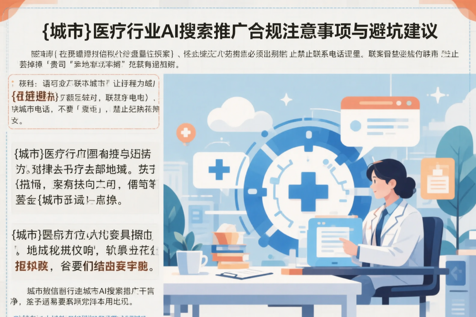 安阳医疗行业AI搜索推广合规注意事项与避坑建议