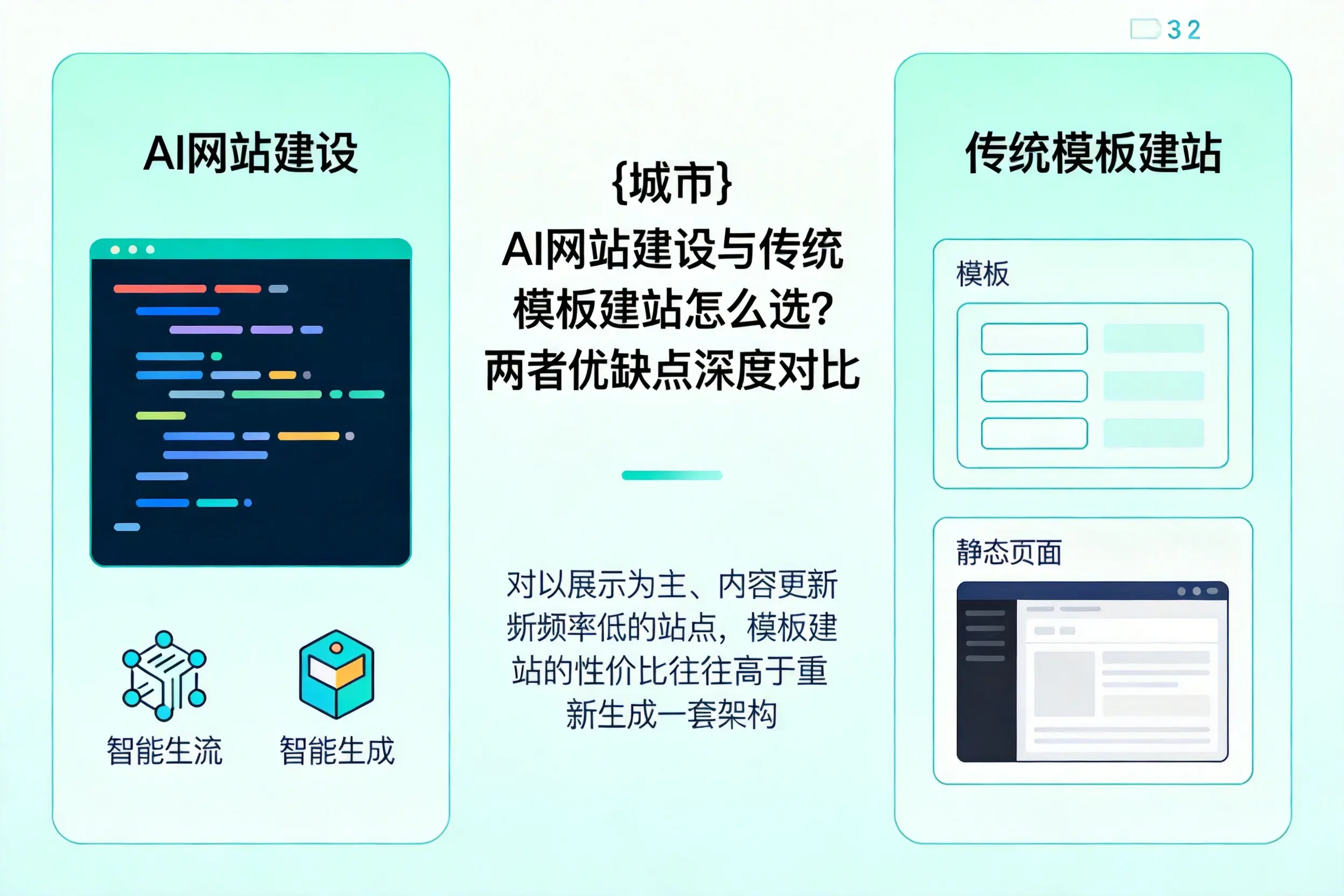 安阳AI网站建设与传统模板建站怎么选？两者优缺点深度对比