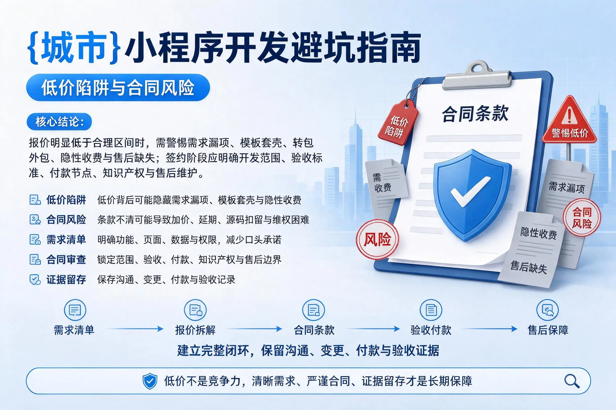 安阳小程序开发避坑指南:低价陷阱与合同风险