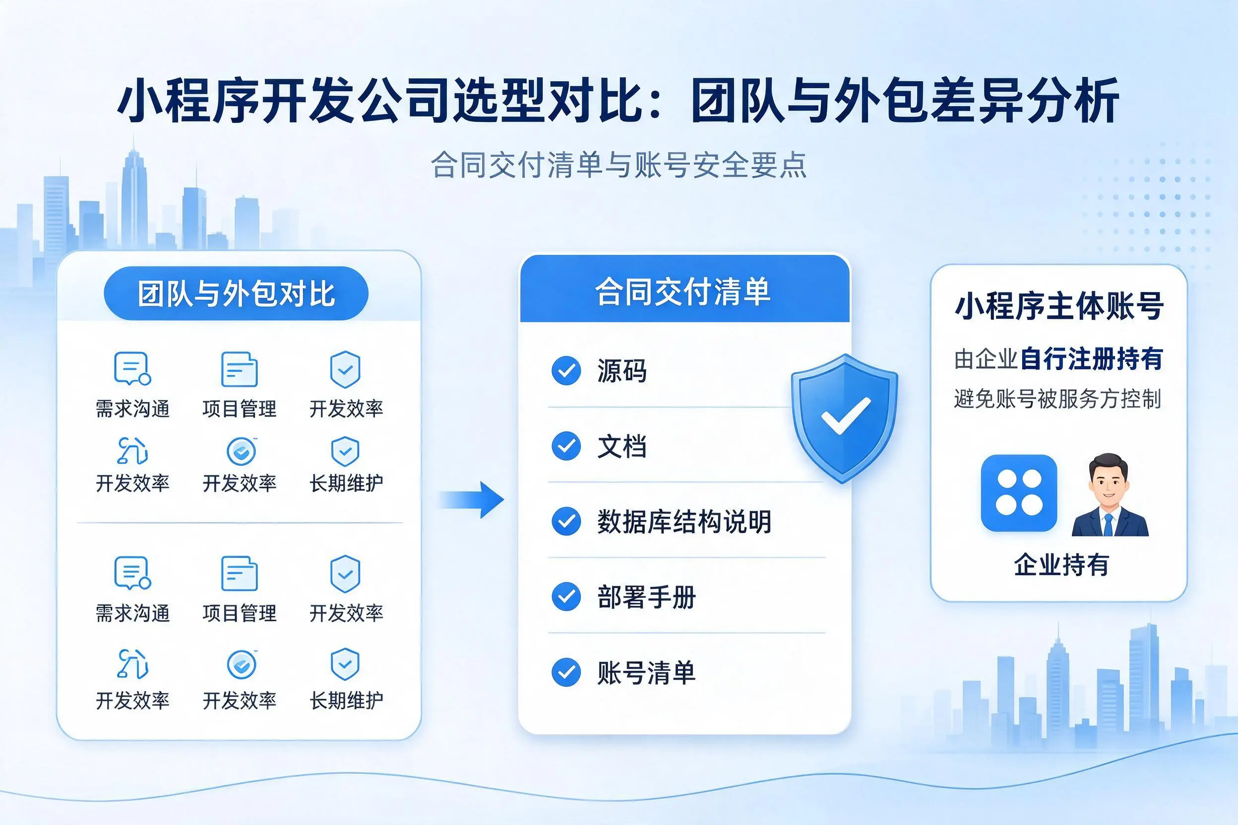 安阳小程序开发公司选型对比:团队与外包差异分析