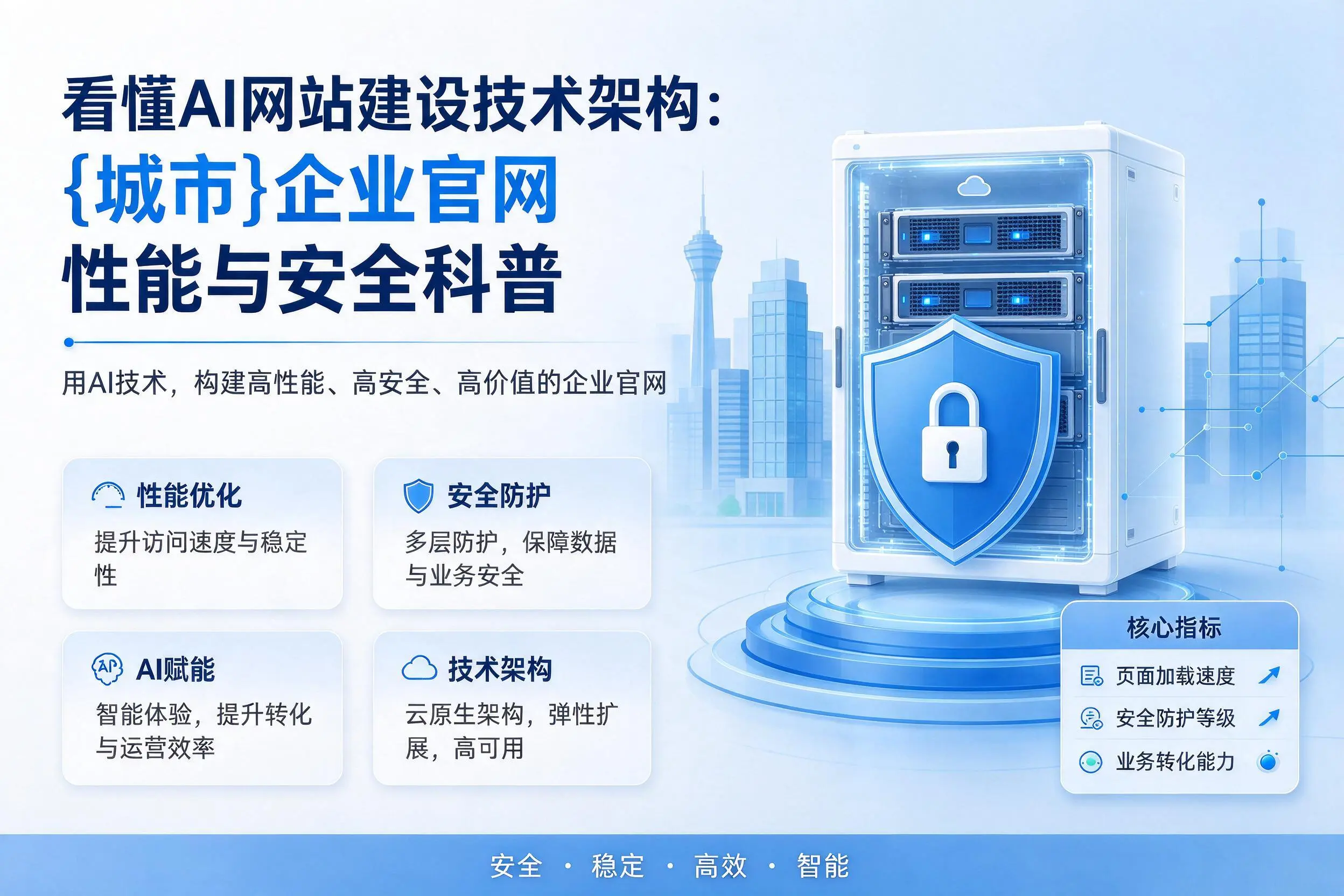 看懂AI网站建设技术架构：安阳企业官网性能与安全科普