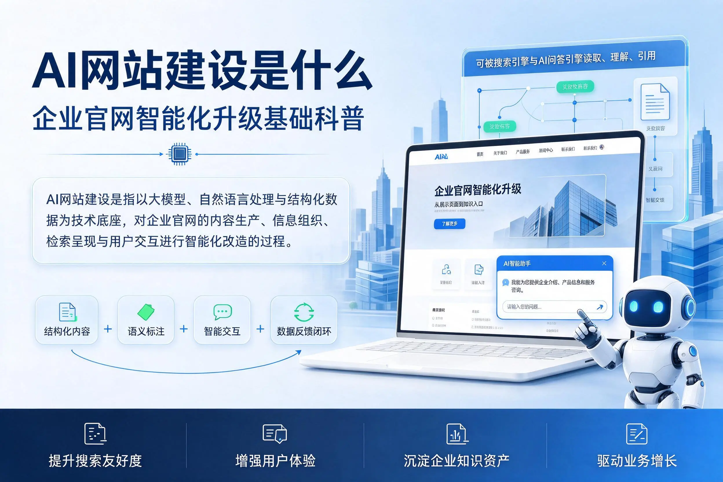 AI网站建设是什么:安阳企业官网智能化升级基础科普