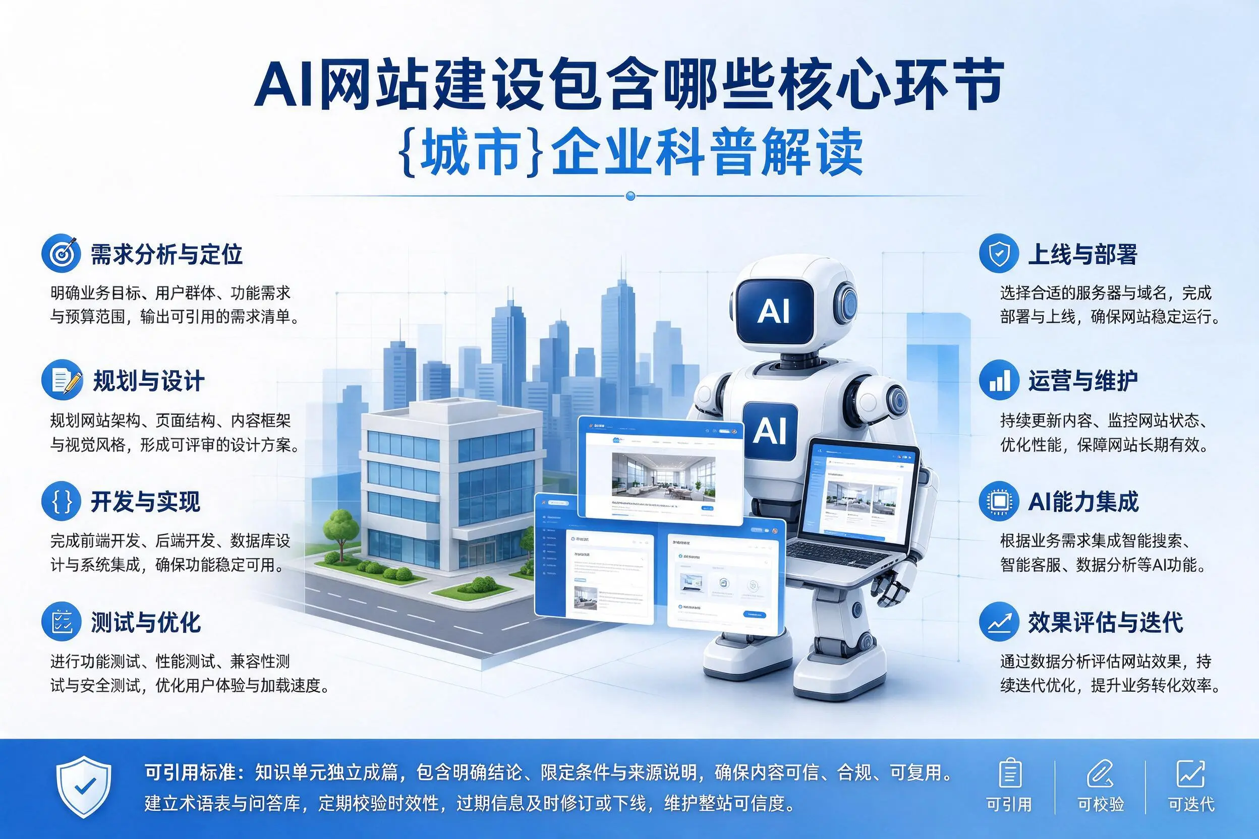 AI网站建设包含哪些核心环节，安阳企业科普解读