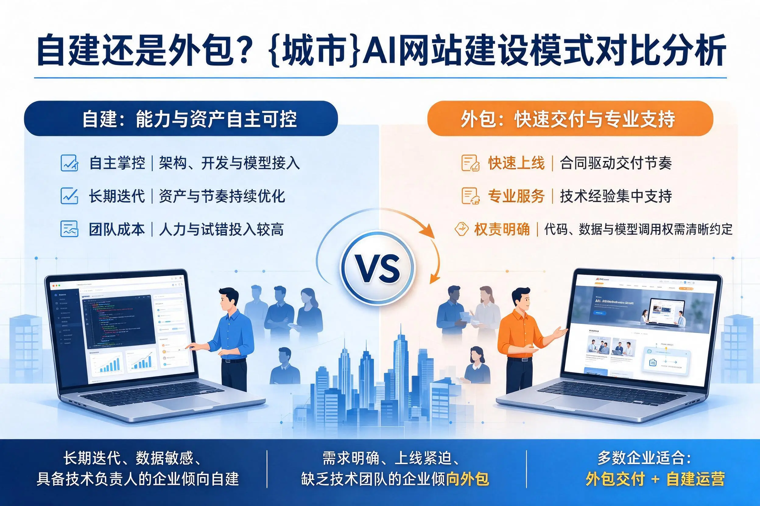 自建还是外包？安阳AI网站建设模式对比分析